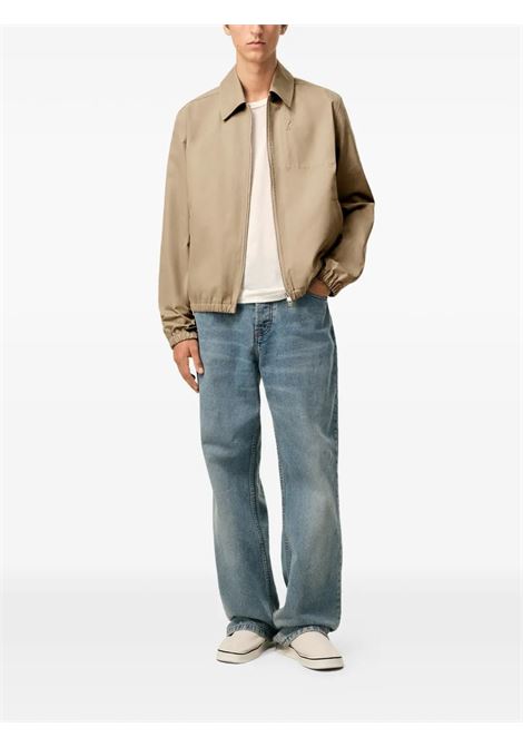 adc zipped jacket man beige AMI PARIS | HJK884.CO0132A036